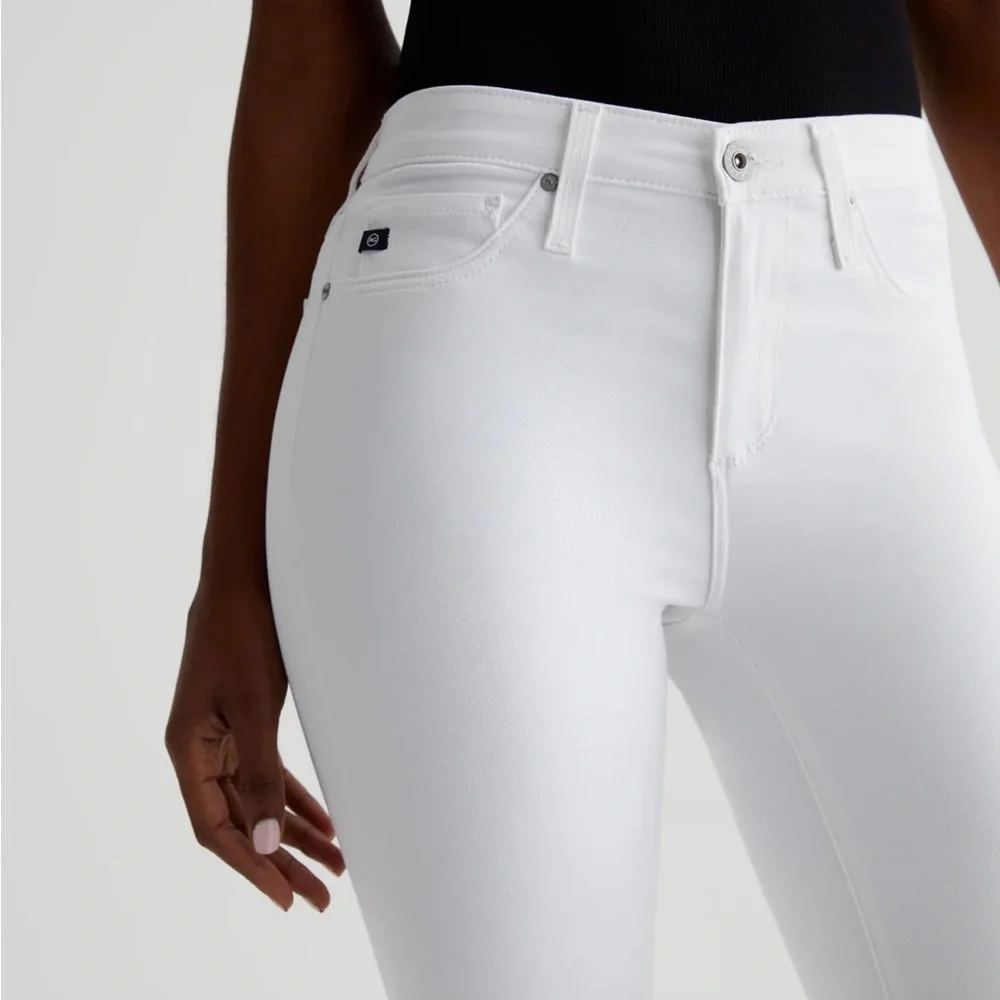 NWT π AG Adriano Goldschmied Jeans Super Skinny Ankle Jeans in White - size 27 - Picture 3 of 6